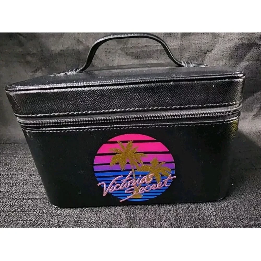 Victoria's Secret Runway Vanity Train Case Makeup Cosmetic‎ Black Bag Dreamer